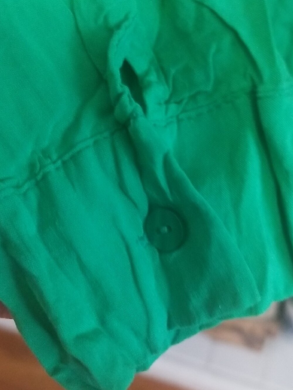 Worthington Bright Green Long-Sleeve Button-Front Blouse - Picture 4 of 6